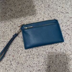 Small Teal wristlet wallet